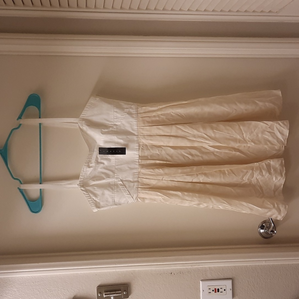 NWT, Theory Julietta Natural White Dress (flaws)